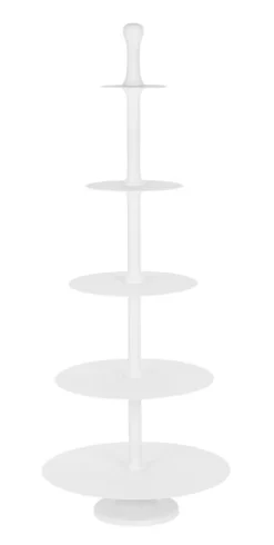Best Bizzotto ALZATA 5P DECORATIVA RIDHI BIANCO H159