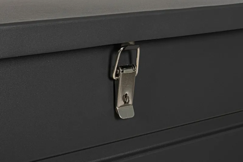 Clearance Bizzotto BAULE PORTA CUSCINI SMALL CON RUOTE ANTRACITE YK13 - ATLANTIC