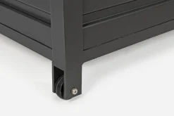 Clearance Bizzotto BAULE PORTA CUSCINI SMALL CON RUOTE ANTRACITE YK13 - ATLANTIC