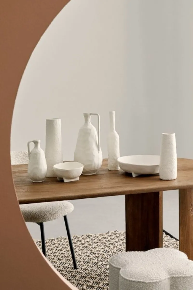 New Bizzotto BOTTIGLIA DECORATIVA HISAR BIANCO H35