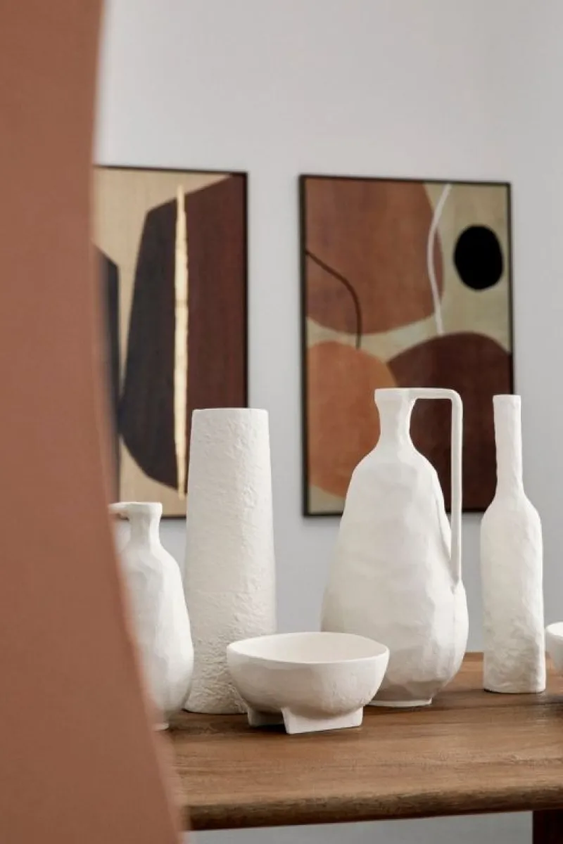 Bizzotto BOTTIGLIA DECORATIVA HISAR BIANCO H23