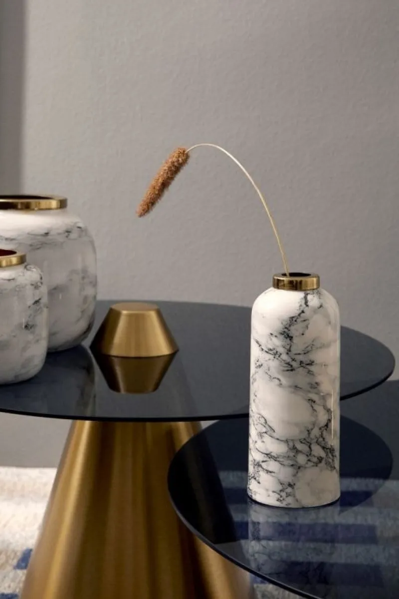 Clearance Bizzotto BOTTIGLIA DECORATIVA MARSHA BIANCO H20