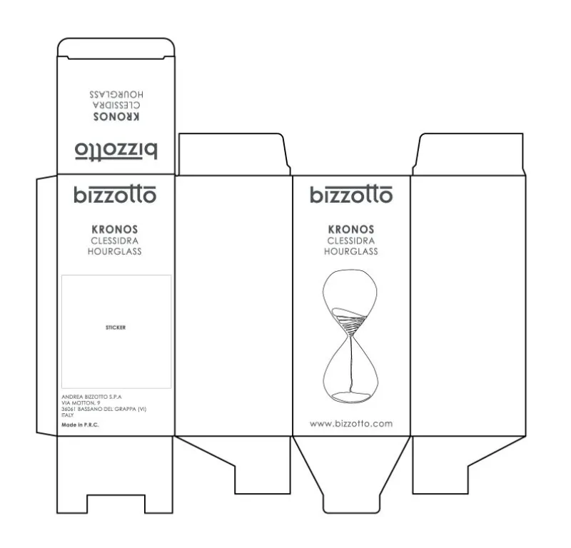 Outlet Bizzotto CLESSIDRA KRONOS AMBRA-OCRA H19,2