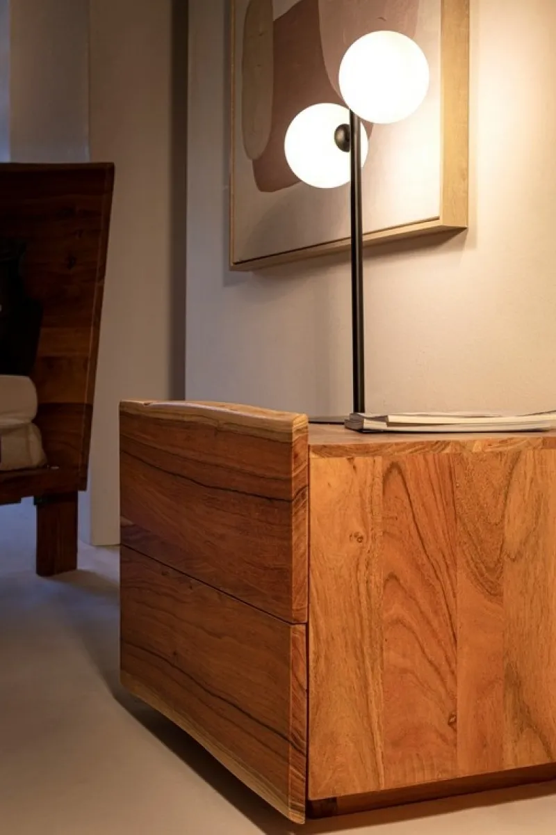 Outlet Bizzotto COMODINO IN LEGNO - ARON