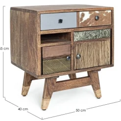 Hot Bizzotto COMODINO IN LEGNO - DHAVAL