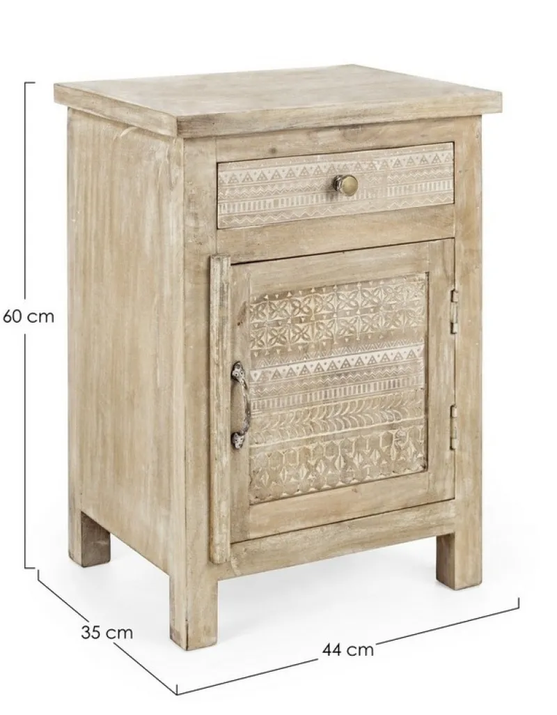 Clearance Bizzotto COMODINO IN LEGNO - MAYRA