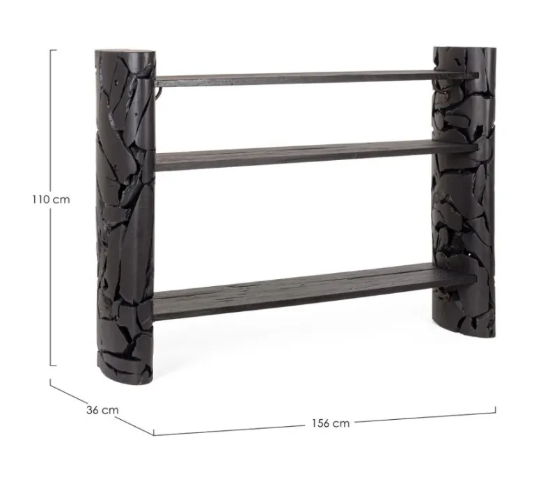 Outlet Bizzotto CONSOLLE ARWOOD NERO 156X36