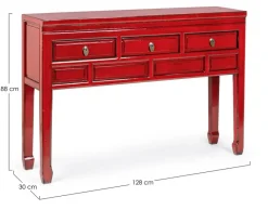 Sale Bizzotto CONSOLLE IN LEGNO ROSSO - JINAN