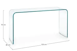 Sale Bizzotto CONSOLLE IN VETRO 125X40 - IRIDE