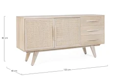 Bizzotto CREDENZA 2 ANTE IN LEGNO - SAHANA