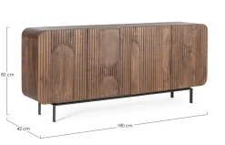 Outlet Bizzotto CREDENZA 4 ANTE IN LEGNO - ORISSA