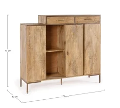 Hot Bizzotto CREDENZA ALTA IN LEGNO - JAIDEV