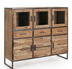 Bizzotto CREDENZA IN LEGNO 6 ANTE - ELMER