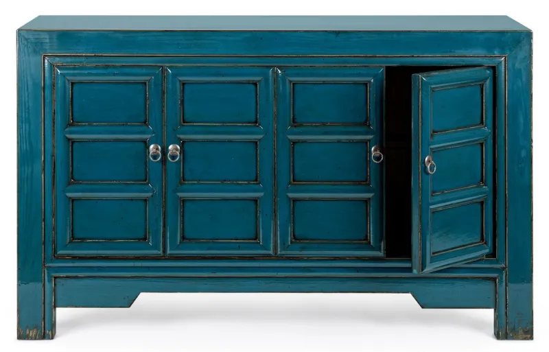 Bizzotto CREDENZA IN LEGNO BLU - JINAN