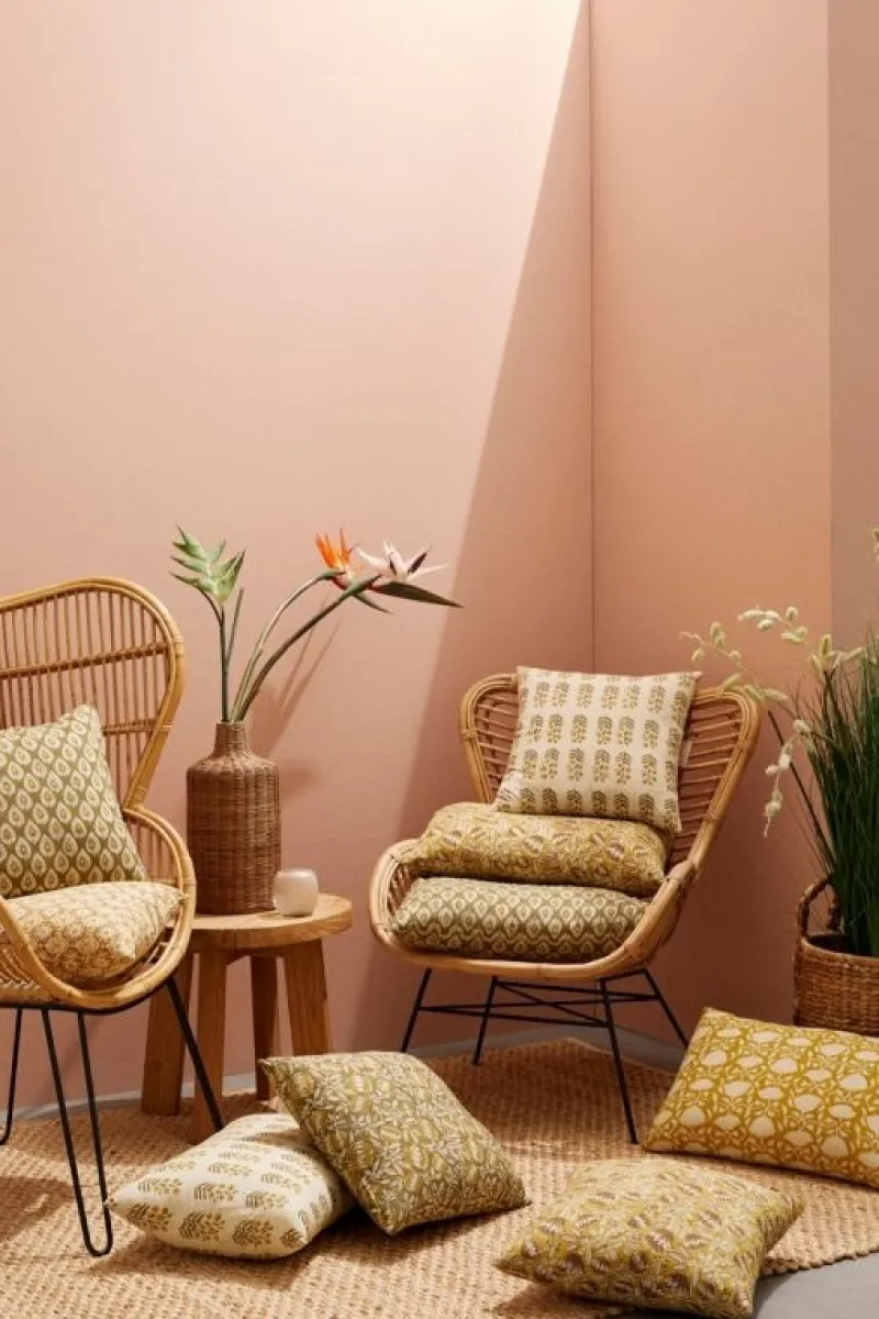 Sale Bizzotto CUSCINO CHAMBERY OCRA C-FIORE ROS 40X60