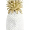 Bizzotto DECORAZIONE ANANAS SURABAYA BIANCO H49,5