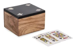 Bizzotto DECORAZIONE CARTE FORTUNE NERO 11,8X10,4