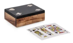 Bizzotto DECORAZIONE CARTE FORTUNE NERO 11,3X8,3