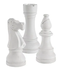 Outlet Bizzotto DECORAZIONE CHESS 3FIGURE BIANCO ASS3