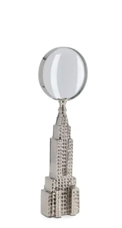 Discount Bizzotto DECORAZIONE LENTE ADVENTURE ARGENTO H24