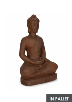 Clearance Bizzotto DECORAZIONE MEILI BUDDHA SEDUT RUSTY H75