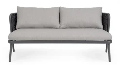 New Bizzotto DIVANO 2 POSTI ANTRACITE QS22/GRAPHITE - HARLOW