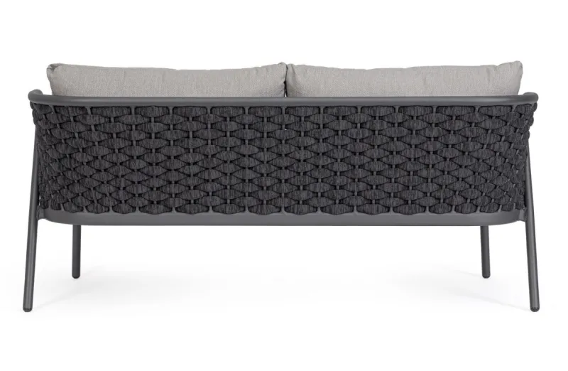 New Bizzotto DIVANO 2 POSTI ANTRACITE QS22/GRAPHITE - HARLOW