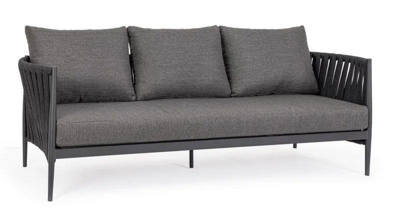 Bizzotto DIVANO 3 POSTI ANTRACITE WG21- JACINTA