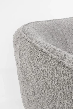 Discount Bizzotto DIVANO 3 POSTI EFFETTO BOUCLE' GRIGIO - AVRIL