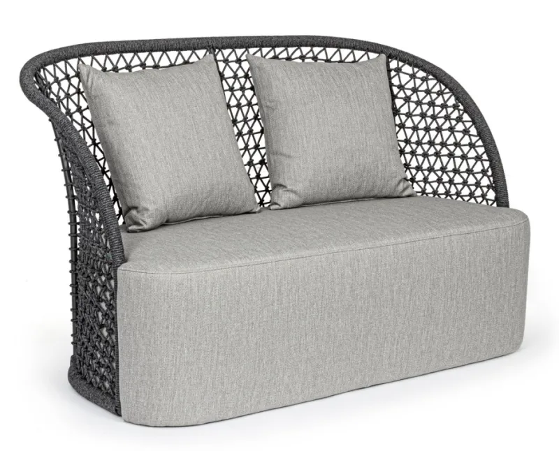 Discount Bizzotto DIVANO CON CUSCINI ANTRACITE - CUYEN