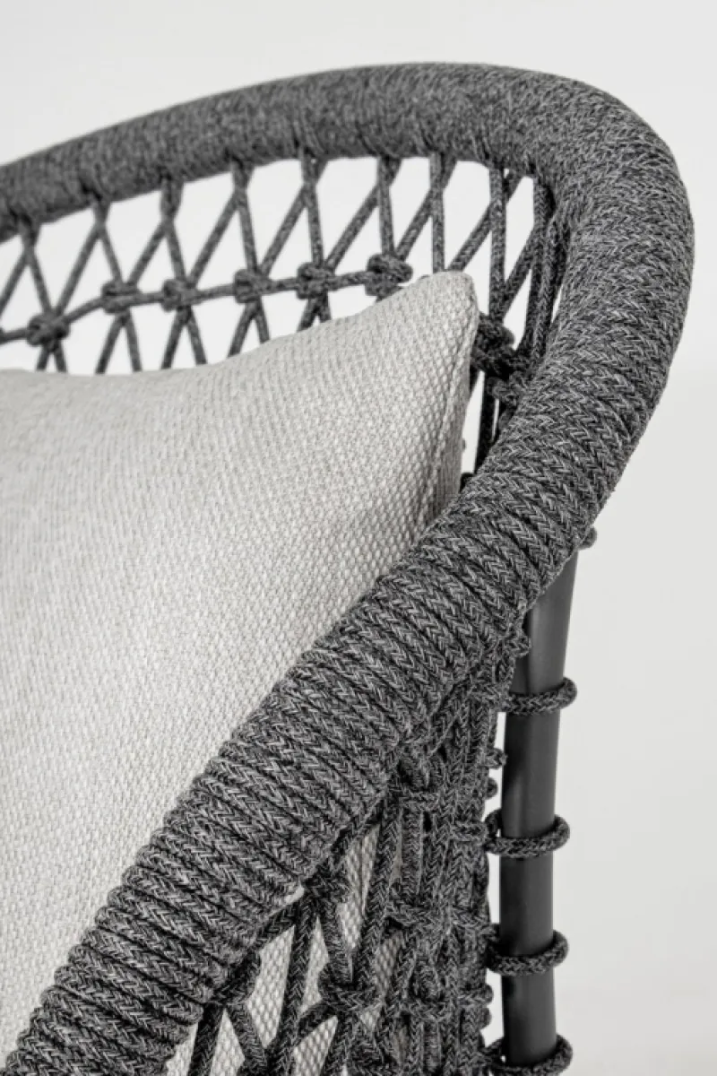 Discount Bizzotto DIVANO CON CUSCINI ANTRACITE - CUYEN