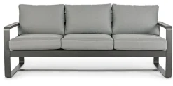 Outlet Bizzotto DIVANO IN ALLUMINIO ANTRACITE YK13 - MERRIGAN
