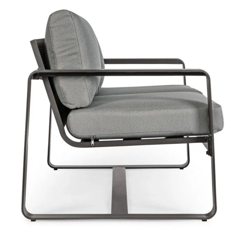 Clearance Bizzotto DIVANO IN ALLUMINIO ANTRACITE YK13 - MERRIGAN