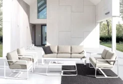 Sale Bizzotto DIVANO IN ALLUMINIO BIANCO YK11 - MERRIGAN