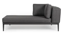 New Bizzotto DIVANO LOUNGE IN ALLUMINIO ANTRACITE WG21 - MATRIX