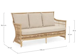 Hot Bizzotto DIVANO 2-3P C-C ADELMA