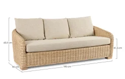 Bizzotto DIVANO 3P C-C CADICE