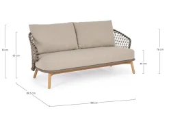 Online Bizzotto DIVANO 2-3P C-C EULARIA