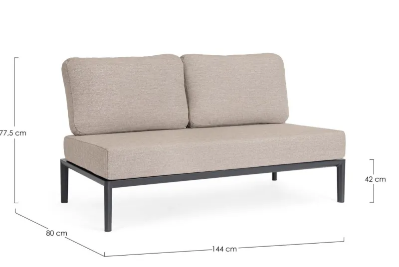 Online Bizzotto DIVANO 2P MODULARE C-C GERALD ANTR JX55