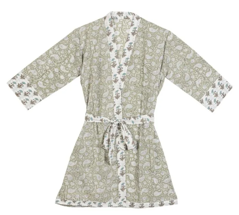 Sale Bizzotto KIMONO HELOISE BIIANCO-VERDE