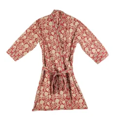 Hot Bizzotto KIMONO LORIENT ROSSO C-FOGLIA-FIORE GRAN