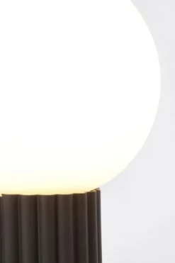 Discount Bizzotto LAMPADA TAV. DELPHINE TONDO NERO H30