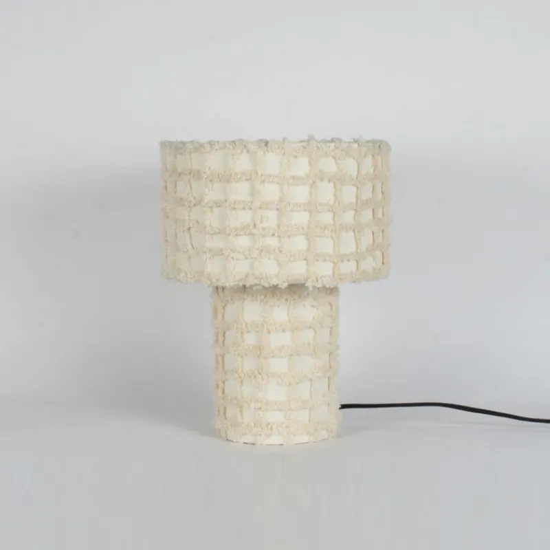 Discount Bizzotto LAMPADA TAV. DEVANG CHECK BEIGE H36