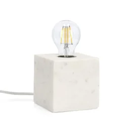 Online Bizzotto LAMPADA TAV. MANDLA MARMO BIANCO 12X12