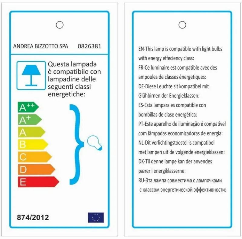 Outlet Bizzotto LAMPADARIO AMISH CIRCLE BRASS