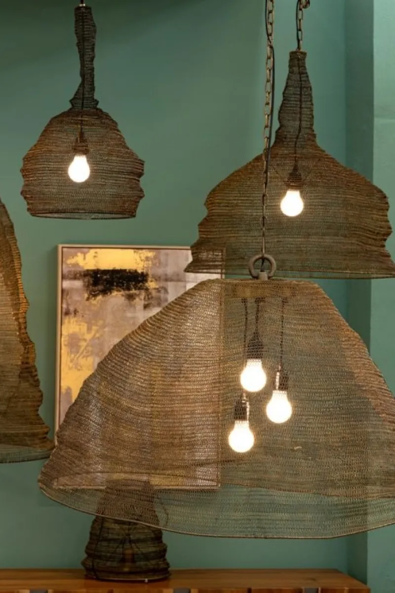 Outlet Bizzotto LAMPADARIO AMISH CIRCLE BRASS