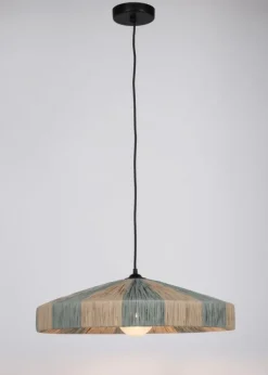 New Bizzotto LAMPADARIO KANDA NATURALE AZZURRO D50