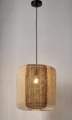 Clearance Bizzotto LAMPADARIO MALI BEIGE GRIGIO MARRONE H37
