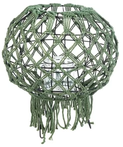 Outlet Bizzotto LANTERNA MACRAME VERDE H38