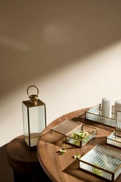 New Bizzotto LANTERNA TEHRI 1M RIGHE TRASP ORO H39